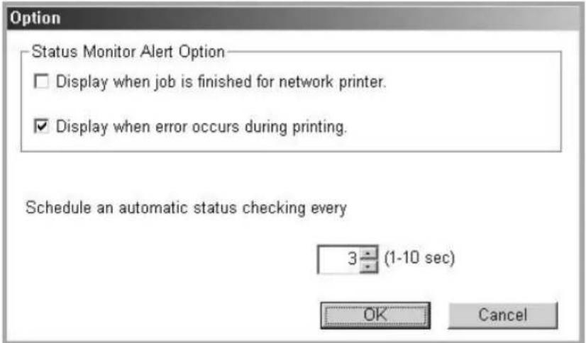 SAMSUNG ML-2251N - Changing the Status Monitor Program Setting - 1