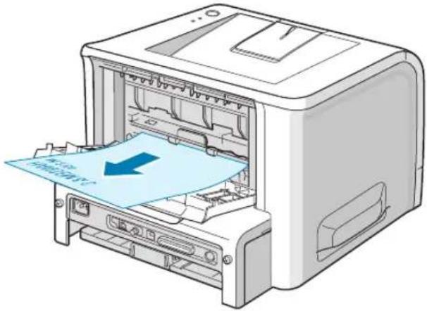 SAMSUNG ML-2251N - Printing to the Rear Output Tray (Face up) - 1