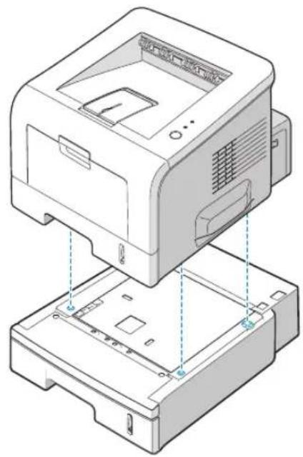 SAMSUNG ML-2251N - Installing an Optional Paper Tray - 4