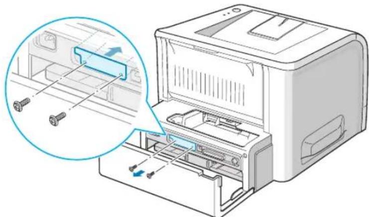 SAMSUNG ML-2251N - Installing a Network Card - 6