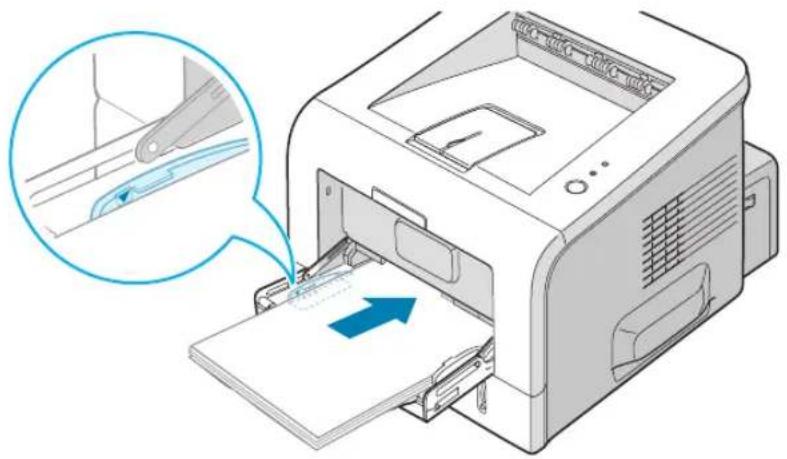 SAMSUNG ML-2251N - To load paper in the Multi-Purpose Tray: - 4
