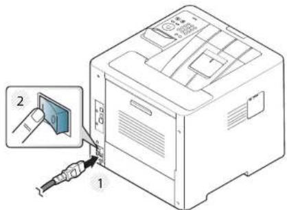 SAMSUNG ProXpress SL-M4530NX - Turning on the machine - 1