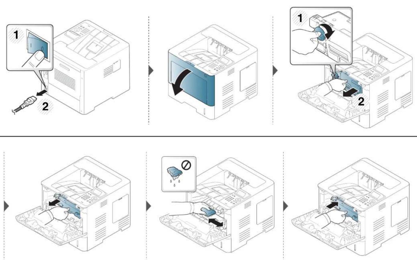 SAMSUNG ProXpress SL-M4530NX - Cleaning the machine - 1