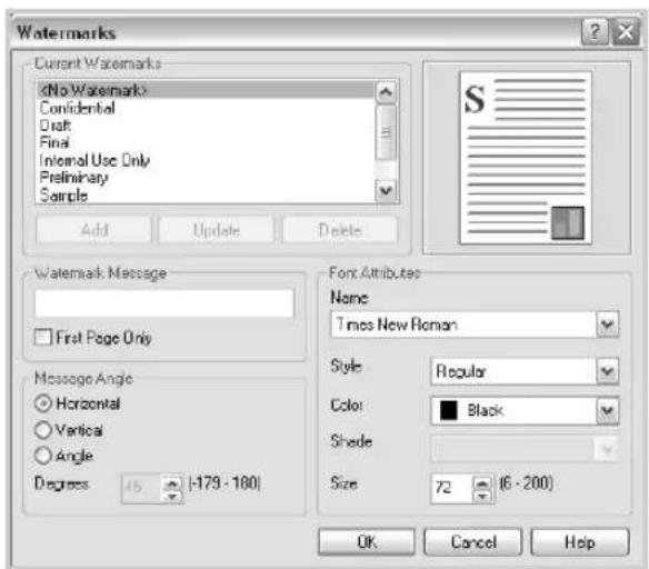 SAMSUNG CLP-510N - Creating a Watermark - 1