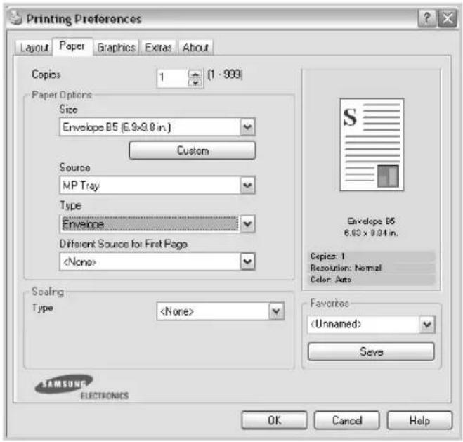 SAMSUNG CLP-510N - Printing on Envelopes - 4