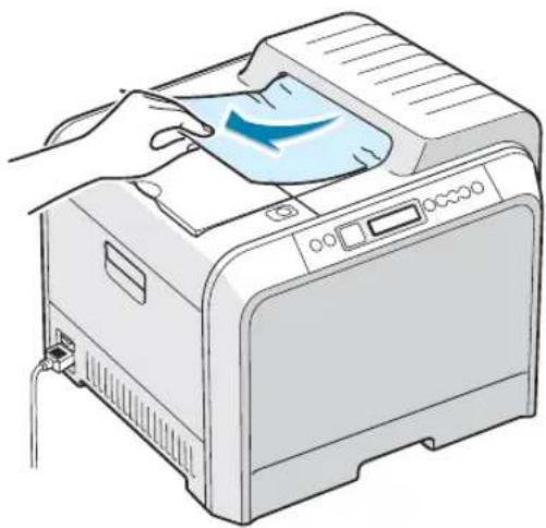 SAMSUNG CLP-510N - In the Paper Exit Area - 1