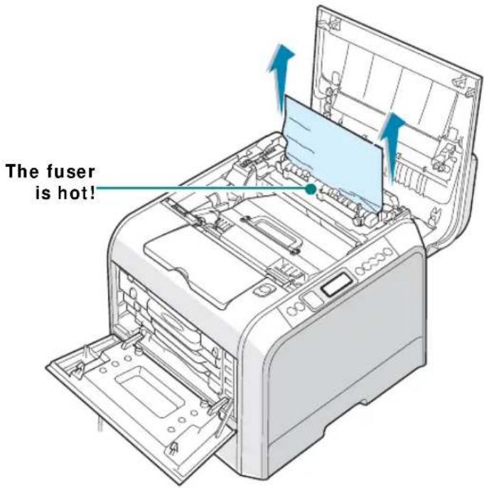 SAMSUNG CLP-510N - In the Paper Exit Area - 5