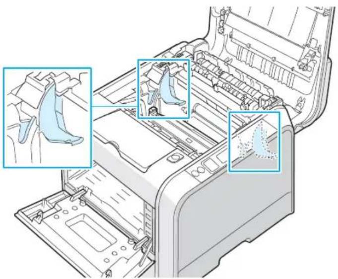 SAMSUNG CLP-510N - Step 3. Installing the Transfer Belt and Toner Cartridges - 7