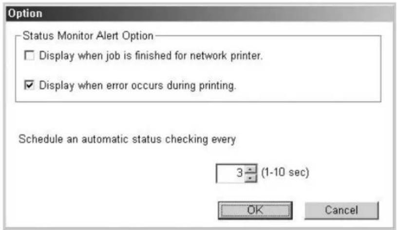 SAMSUNG CLP-510N - Changing the Status Monitor Program Setting - 1