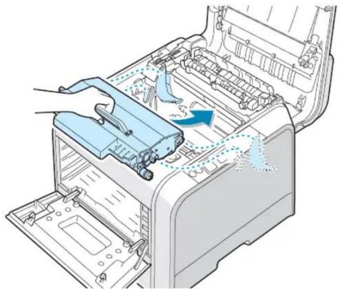 SAMSUNG CLP-510N - Step 3. Installing the Transfer Belt and Toner Cartridges - 9