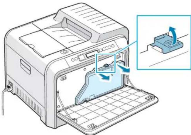 SAMSUNG CLP-510N - Replacing the Waste Toner Container - 2