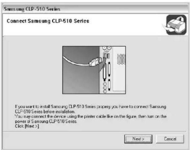 SAMSUNG CLP-510N - Reinstalling Printer software - 3