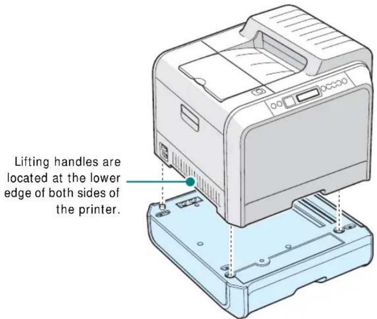 SAMSUNG CLP-510N - Installing an Optional Tray - 3
