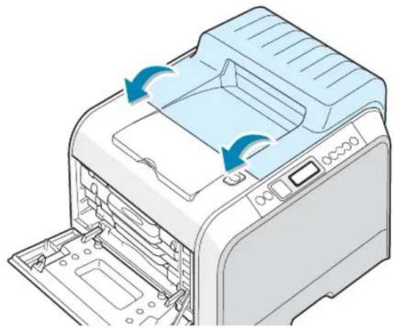 SAMSUNG CLP-510N - In the Paper Exit Area - 7