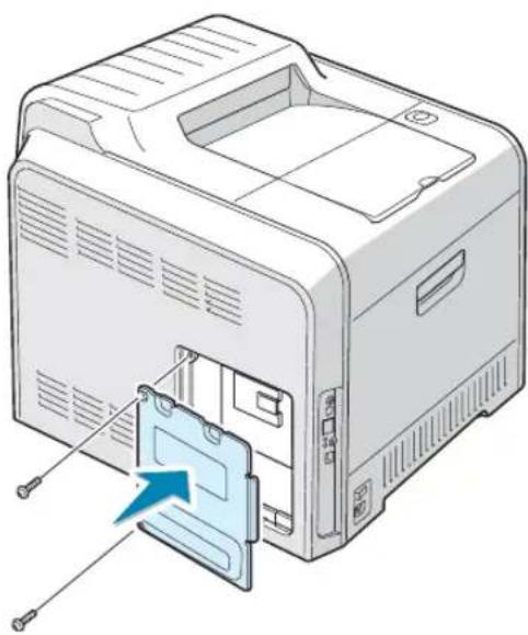 SAMSUNG CLP-510N - Installing a Network Interface Card - 10