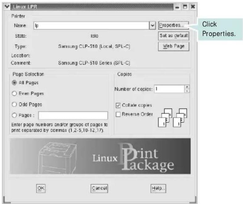 SAMSUNG CLP-510N - Changing LLPR Properties - 1