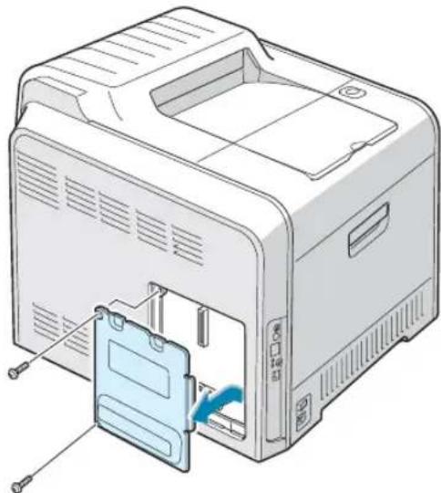 SAMSUNG CLP-510N - Installing a Network Interface Card - 5