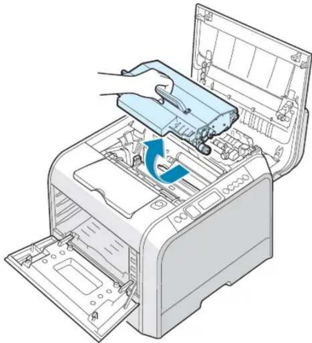 SAMSUNG CLP-510N - Cleaning the Inside of the Printer - 8