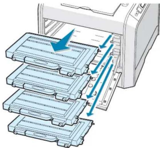 SAMSUNG CLP-510N - Cleaning the Inside of the Printer - 4