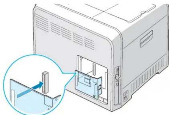 SAMSUNG CLP-510N - Installing a Network Interface Card - 8