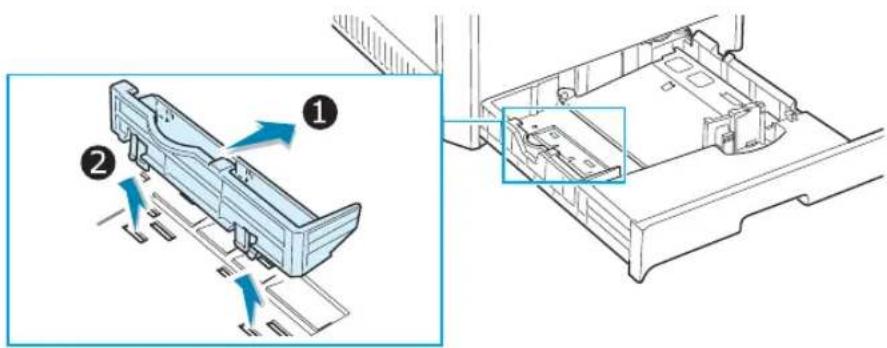 SAMSUNG CLP-510N - Changing the Size of the Paper in the Tray - 2