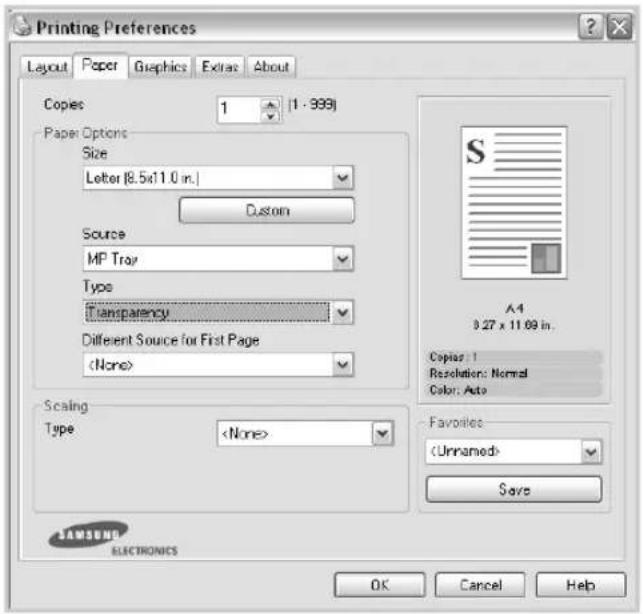 SAMSUNG CLP-510N - Printing on Transparencies - 6