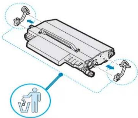 SAMSUNG CLP-510N - Step 3. Installing the Transfer Belt and Toner Cartridges - 6
