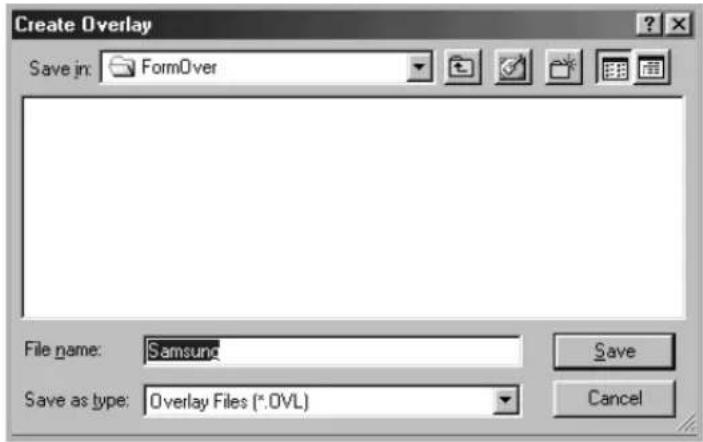 SAMSUNG SF-565PR - Creating a New Page Overlay - 4