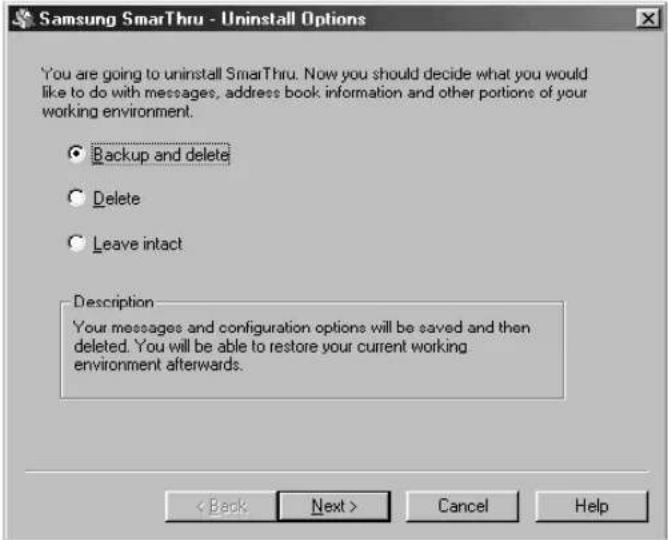 SAMSUNG SF-565PR - Uninstalling Samsung SmarThru - 2