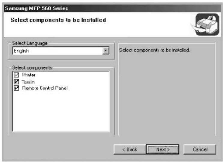 SAMSUNG SF-565PR - Choose the installation type. - 2