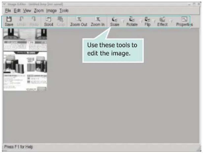 SAMSUNG SF-565PR - Using the Image Editor - 1