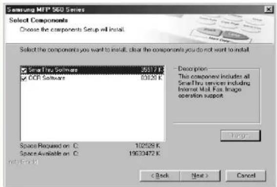 SAMSUNG SF-565PR - Installing Samsung SmarThru - 3