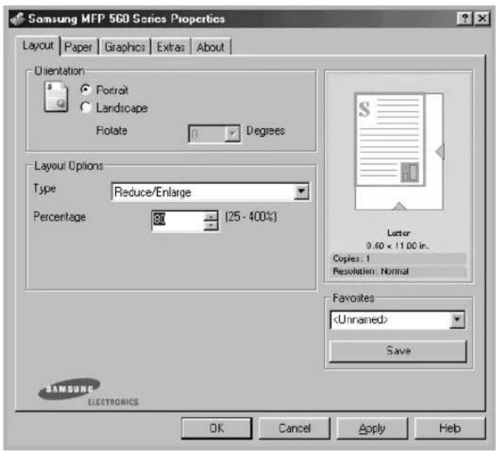 SAMSUNG SF-565PR - Printing a Reduced or Enlarged Document - 2