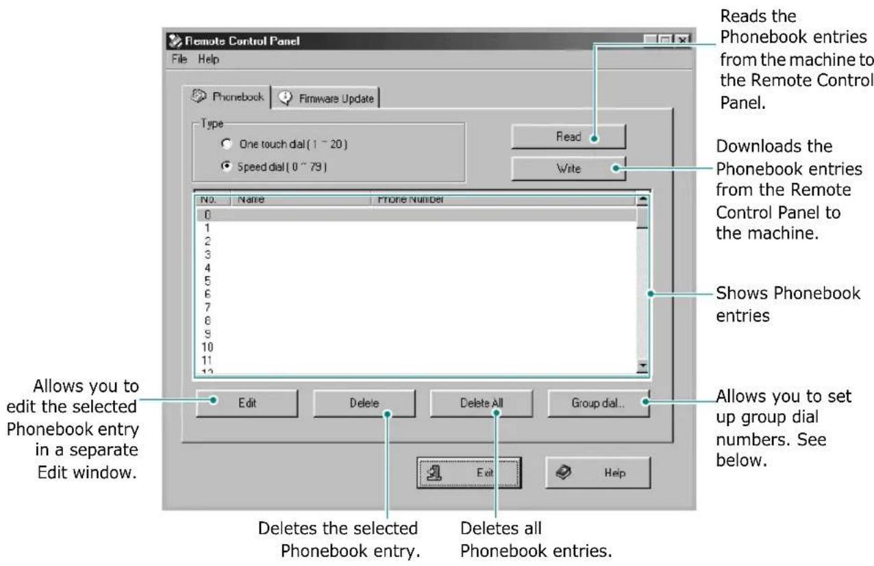 SAMSUNG SF-565PR - The Phonebook Tab - 1