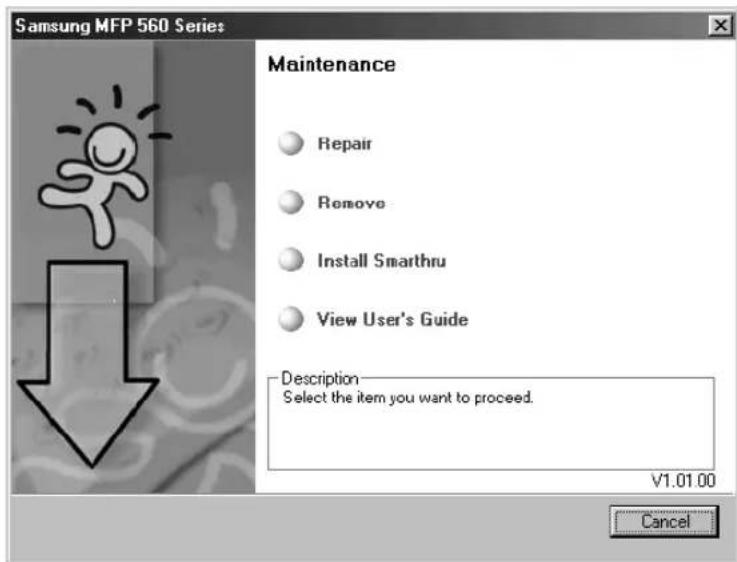SAMSUNG SF-565PR - Installing Samsung SmarThru - 1