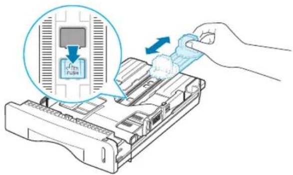 SAMSUNG SF-565PR - Changing the Paper Size in the Paper Tray - 1