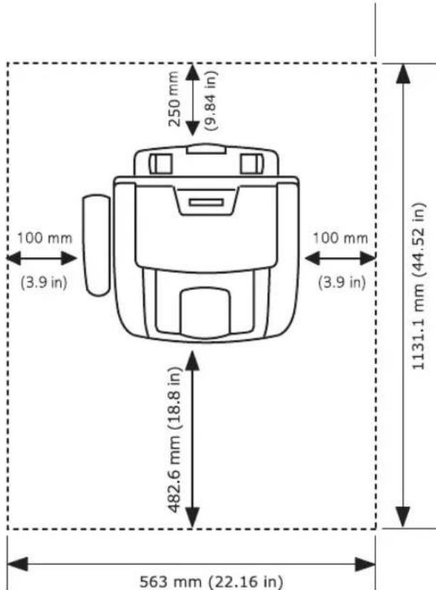 SAMSUNG SF-565PR - Clearance Space - 1