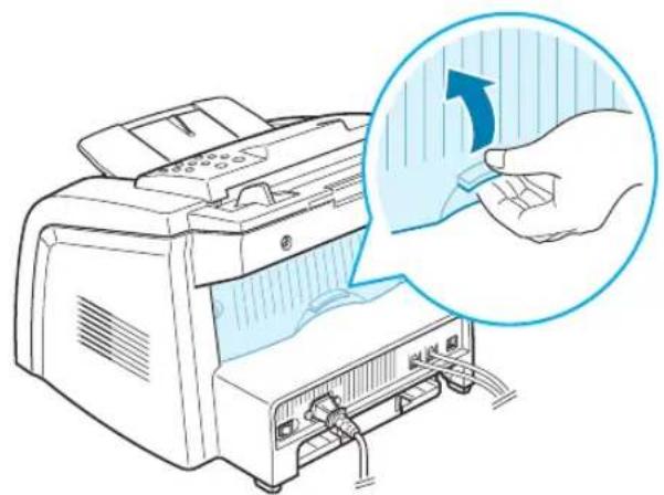 SAMSUNG SF-565PR - Printing to the Rear Output Slot (Face up) - 2