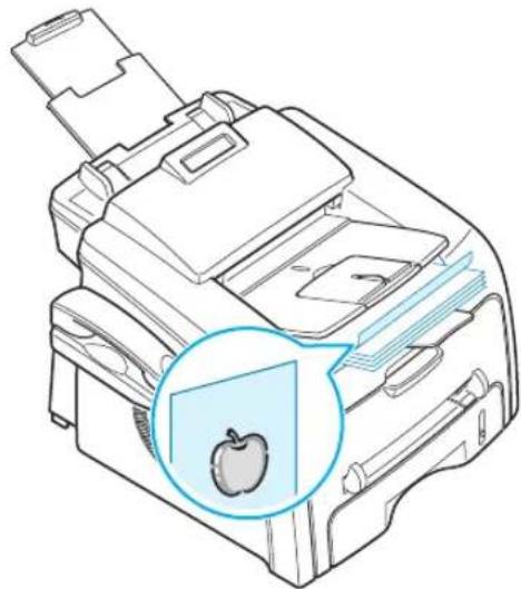 SAMSUNG SF-565PR - Printing to the Front Output Tray (Face down) - 1