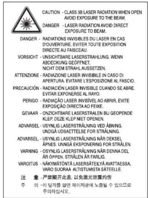 SAMSUNG SF-565PR - WARNING - 1