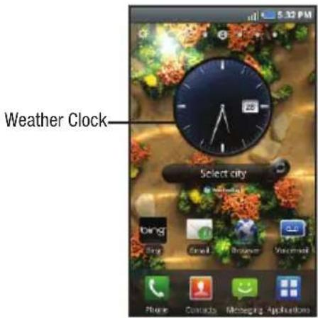 SAMSUNG Fascinate - Weather Clock - 1