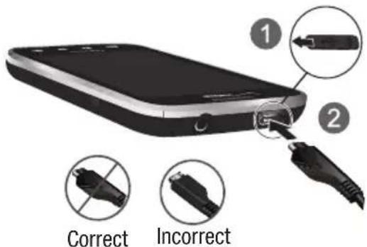 SAMSUNG Fascinate - Charging the Battery - 1