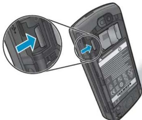 HP iPAQ Voice Messenger - Remove a storage card - 3
