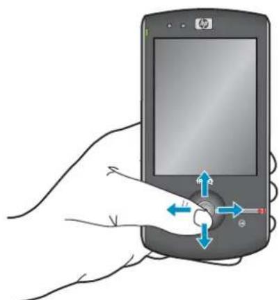 HP iPAQ Voice Messenger - Use the 5-way optical navigation - 1