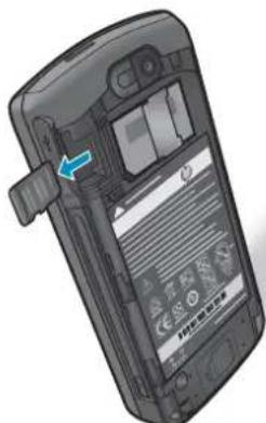 HP iPAQ Voice Messenger - Remove a storage card - 4