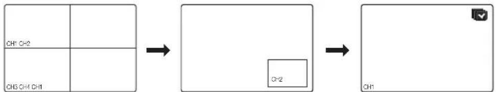 SAMSUNG SRD-440 - Switching the screen mode - 1