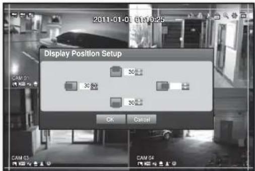 2011-01-01 01:10:25 Display Position Setup 30 30 30 OK Cancel
