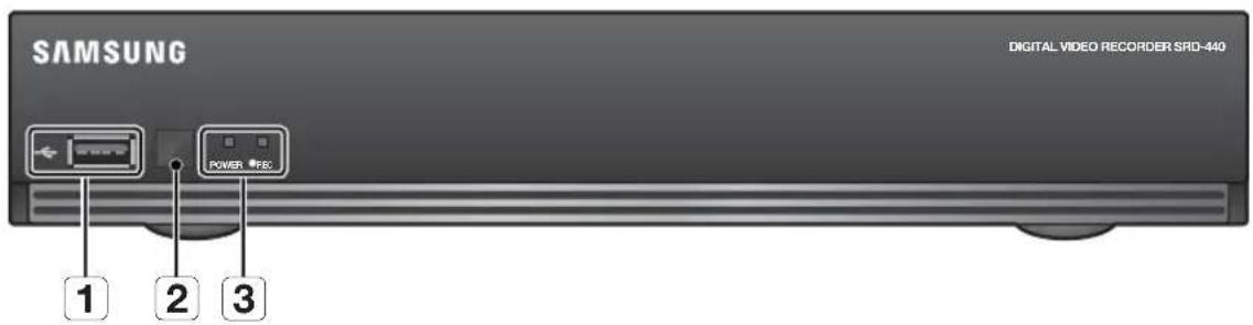 SAMSUNG DIGITAL VIDEO RECORDER SRD-440 POWER 1 2 3