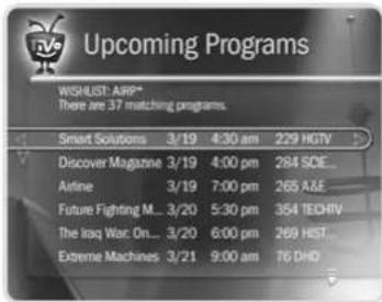 Upcoming Programs WISHLIST: AIRP* There are 37 matching programs. Smart Solutions 3/19 4:30 am 229 HGTV Discover Magazine 3/19 4:00 pm 284 SOE_ Airline 3/19 7:00 pm 265 A&E_ Future Fighting M... 3/20 5:30 pm 354 TECHV The Iraq War On... 3/20 6:00 pm 269 HST_ Extreme Machines 3/21 9:00 am 76 DHD