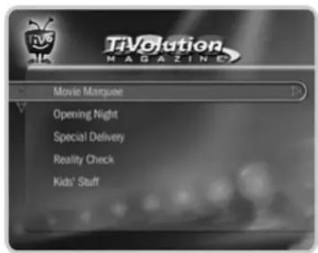 TVolution MAGAZINE Movie Marquee Opening Night Special Delivery Reality Check Kids' Stuff